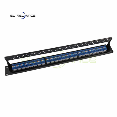 백 바가있는 1U UTP 24Port CAT6 키스톤 패치 패널 캐비닛